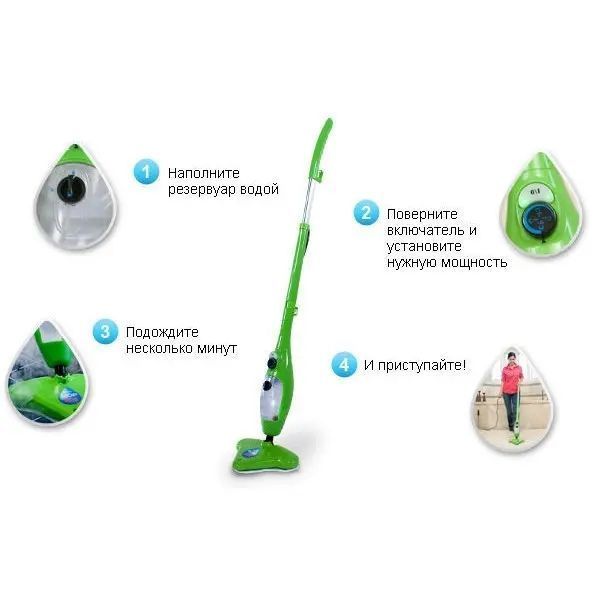 Універсальна парова швабра Steam Cleaner X5 MOP 5 в 1 00014295 фото