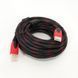 Кабель HDMI - HDMI 10m посилений в обмотці 10м шнур 00017282 фото 4