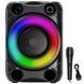 Беспроводная караоке колонка с микрофоном и RGB-подсветкой Sing-e ZQS8148 00024459 фото 1