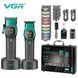 Комплект VGR 2 в 1 V-885 S2 GREEN, аккумуляторная машинка для стрижки и триммер 00015265 фото 1