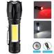Фонарь W601-XPE(red)+COB(white) 00023211 фото 1