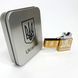 Дугова електроімпульсна запальничка USB Україна (металева коробка) HL-449. Колір: золотий 00023036 фото 6