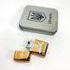 Дугова електроімпульсна запальничка USB Україна (металева коробка) HL-449. Колір: золотий 00023036 фото 9