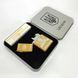 Дугова електроімпульсна запальничка USB Україна (металева коробка) HL-449. Колір: золотий 00023036 фото 2