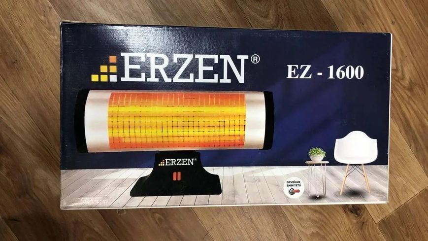 Інфрачервоний обігрівач кварцовий Erzen NH 1600 вт 00018632 фото