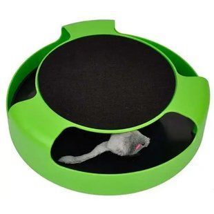 Интерактивная игрушка для котов с когтеточкой catch the mouse 00022003 фото