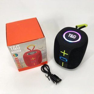 Портативная Bluetooth колонка TG658 8W с RGB подсветкой, Беспроводная колонка мощная. Цвет: черный 00017245 фото