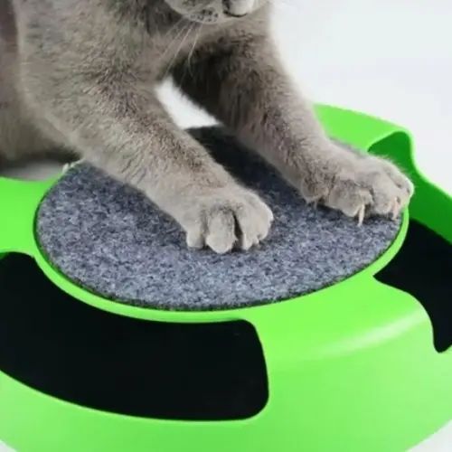 Интерактивная игрушка для котов с когтеточкой catch the mouse 00022003 фото