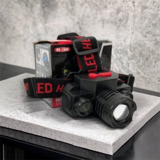 Фонарь налобный Bailong BL-1805 COB XPE аккумуляторный, фонарь на голову для рыбалки, надежный налобный 00022898 фото