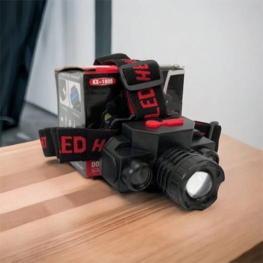 Фонарь налобный Bailong BL-1805 COB XPE аккумуляторный, фонарь на голову для рыбалки, надежный налобный 00022898 фото