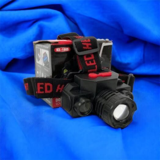 Фонарь налобный Bailong BL-1805 COB XPE аккумуляторный, фонарь на голову для рыбалки, надежный налобный 00022898 фото