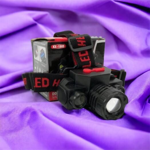 Фонарь налобный Bailong BL-1805 COB XPE аккумуляторный, фонарь на голову для рыбалки, надежный налобный 00022898 фото