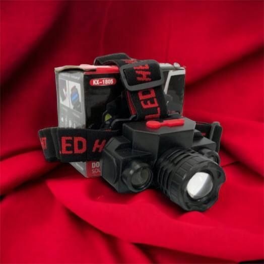 Фонарь налобный Bailong BL-1805 COB XPE аккумуляторный, фонарь на голову для рыбалки, надежный налобный 00022898 фото