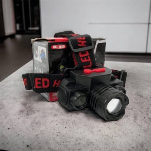 Фонарь налобный Bailong BL-1805 COB XPE аккумуляторный, фонарь на голову для рыбалки, надежный налобный 00022898 фото