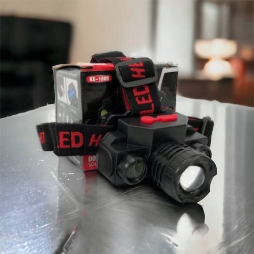 Фонарь налобный Bailong BL-1805 COB XPE аккумуляторный, фонарь на голову для рыбалки, надежный налобный 00022898 фото
