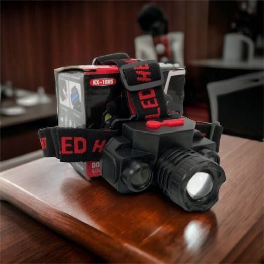 Фонарь налобный Bailong BL-1805 COB XPE аккумуляторный, фонарь на голову для рыбалки, надежный налобный 00022898 фото