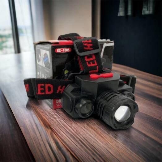 Фонарь налобный Bailong BL-1805 COB XPE аккумуляторный, фонарь на голову для рыбалки, надежный налобный 00022898 фото