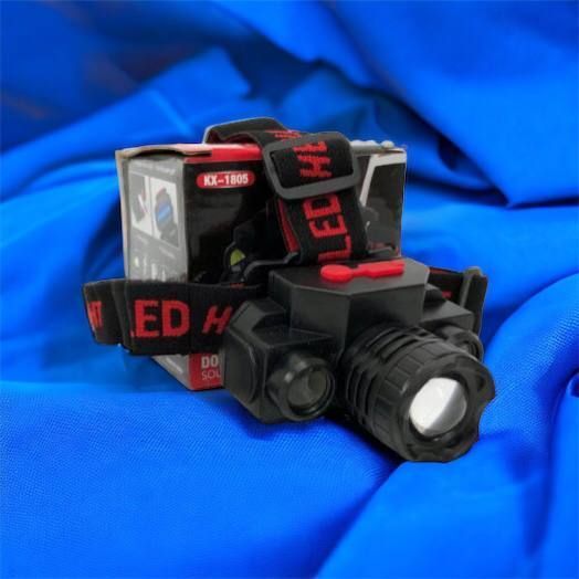 Фонарь налобный Bailong BL-1805 COB XPE аккумуляторный, фонарь на голову для рыбалки, надежный налобный 00022898 фото