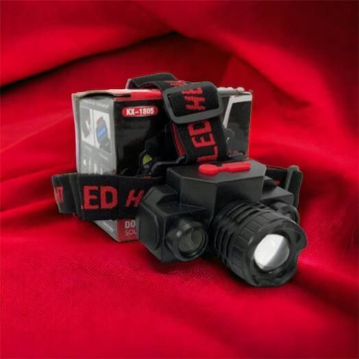 Фонарь налобный Bailong BL-1805 COB XPE аккумуляторный, фонарь на голову для рыбалки, надежный налобный 00022898 фото