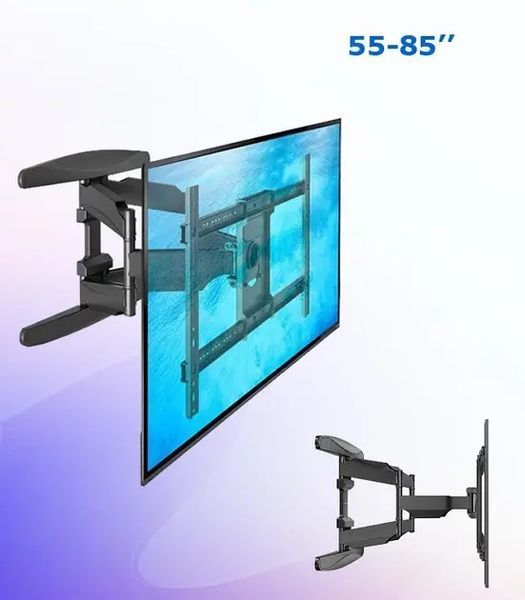 Настенный крепеж для телевизора для диагоналей 55"-85" поворотный кронштейн на стену V-Star S65 00024460 фото