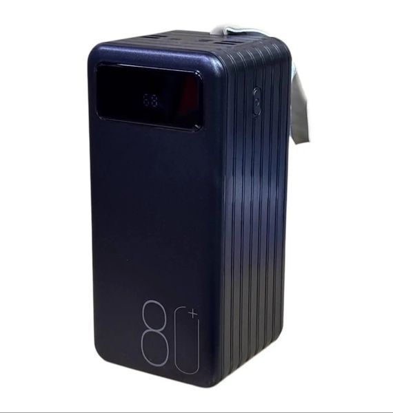 Повербанк Torima TRM-1080 22,5W / 80000 mAh, з ліхтариком, 3 кабелі / Портативний акумулятор / УМБ Power Bank 00017919 фото