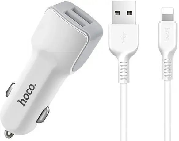 Адаптер ОЗУ Hoco Z23 dual-port car charger 2USB 2.4A 00016997 фото