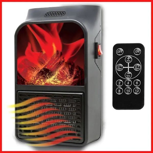 Обігрівач електричний Flame Heater 1000W з пультом 00018624 фото