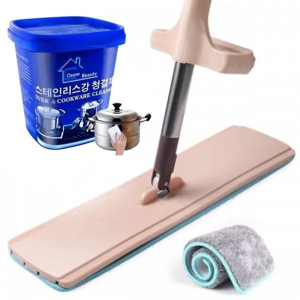 Швабра з віджимом "ледар" SPIN MOP 360, мікрофібра, телескопічна ручка 00014132 фото