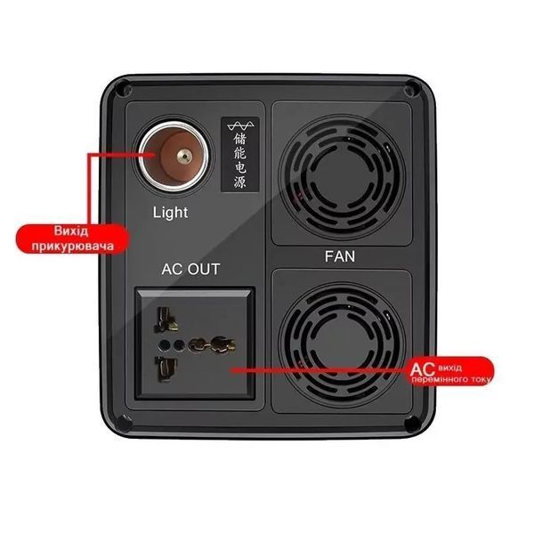 Зарядна станція Yachu 12,8V/12Ah/200W Повербанк із розеткою 220В | Інвертор акумуляторний 00017981 фото