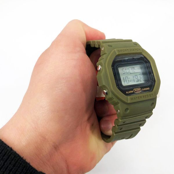 Часы наручные мужские SKMEI 1628AGWT, армейские часы противоударные, наручные часы для военных 00022471 фото