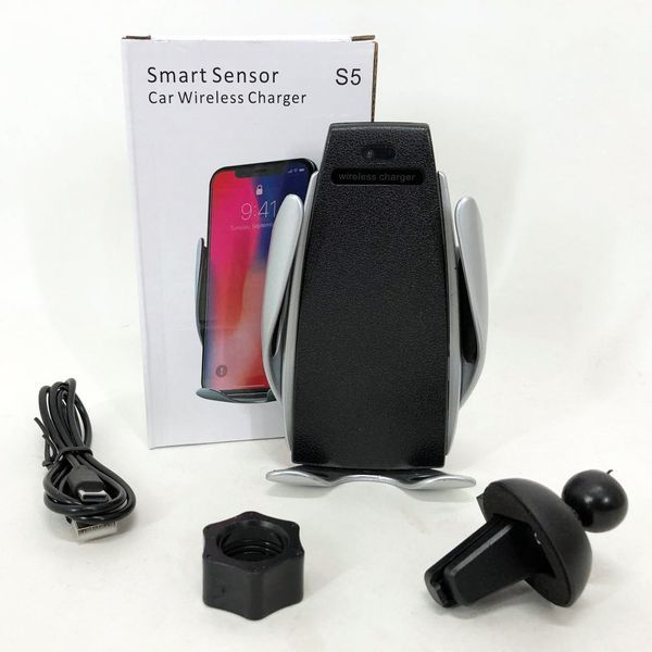 Автомобильный держатель с беспроводной зарядкой Smart Sensor S5 00017062 фото