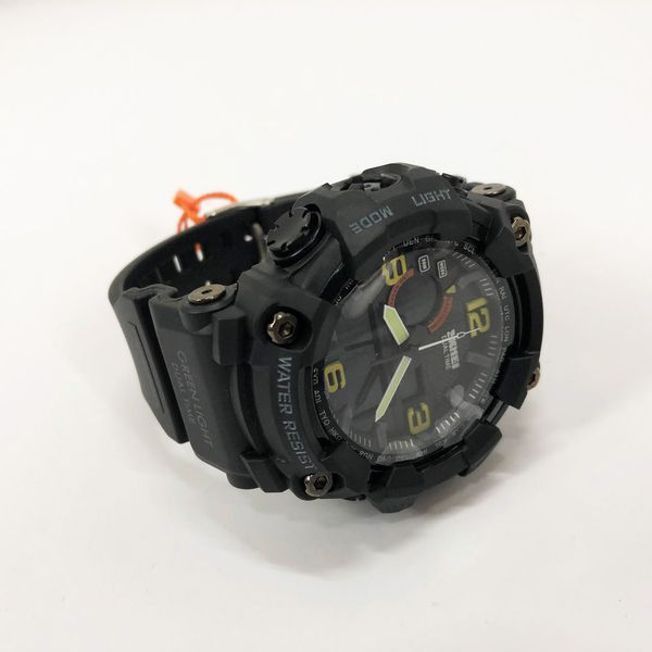 Часы наручные мужские SKMEI 1520BK BLACK, армейские часы противоударные. Цвет: черный 00022430 фото