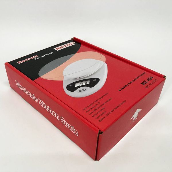 Ваги кухонні Matarix MX-404 Електронні З Чашею Кухонні до 7 кг Кухонні ваги для зважування продуктів 00018720 фото