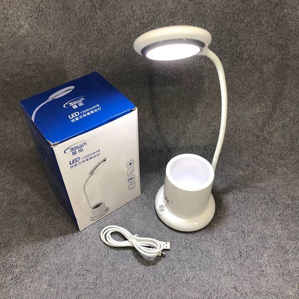 Настольная лампа аккумуляторная на гибкой ножке с органайзером Tedlux TL-1006, usb светильник гибкий 00023481 фото