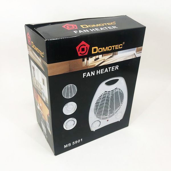 Обігрівач тепловентилятор (дуйка) Domotec MS-5901, Вітродуйка обігрівач, Електрична дуйка, 2 кВт 00013694 фото