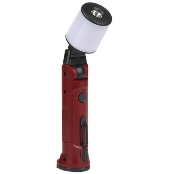 Фонарь аккумуляторный WORKLIGHT-072-XPE 10W 350Lm с крюком и магнитом, Многофункциональный led фонарь 00023046 фото