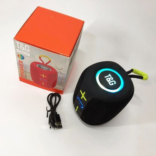 Портативная Bluetooth колонка TG658 8W с RGB подсветкой, Беспроводная колонка мощная. Цвет: черный 00017245 фото