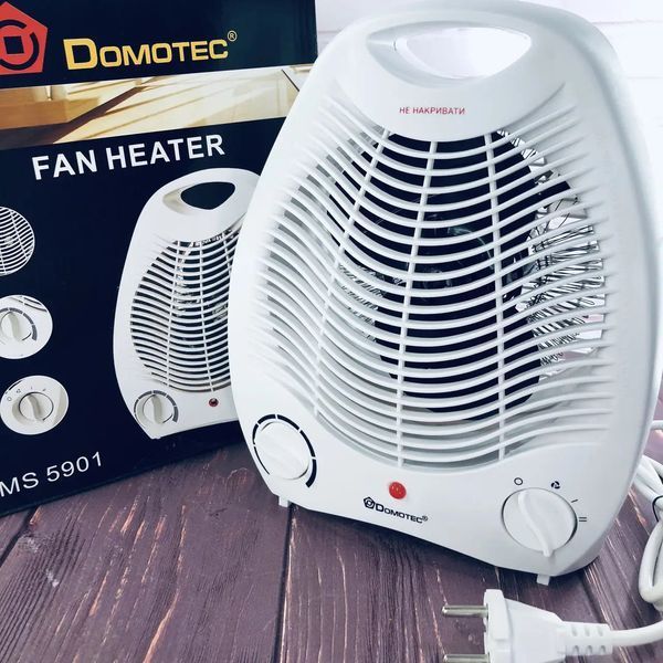 Обігрівач тепловентилятор (дуйка) Domotec MS-5901, Вітродуйка обігрівач, Електрична дуйка, 2 кВт 00013694 фото