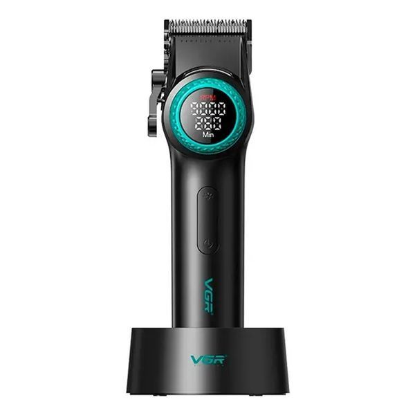 Аккумуляторная машинка для стрижки VGR V-001, 10 насадок, 9000 RPM, АКБ 4600 mAh, LED дисплей 00021655 фото