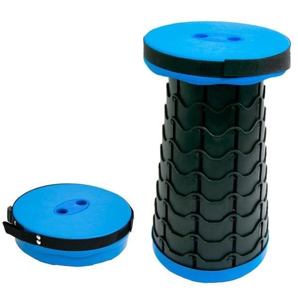 Розкладний стілець, складний табурет Retractable Stool. Колір: синій 00013306 фото