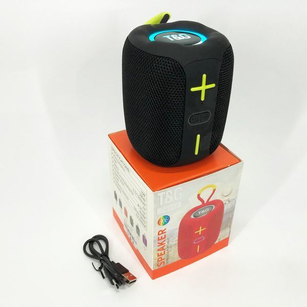 Портативная Bluetooth колонка TG658 8W с RGB подсветкой, Беспроводная колонка мощная. Цвет: черный 00017245 фото