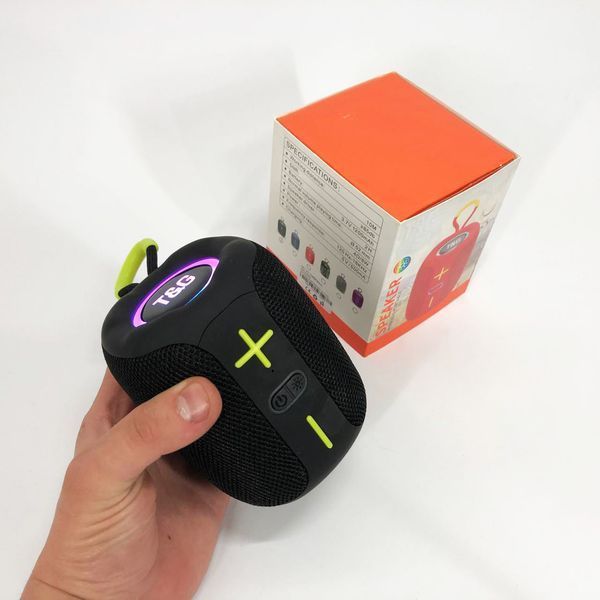 Портативная Bluetooth колонка TG658 8W с RGB подсветкой, Беспроводная колонка мощная. Цвет: черный 00017245 фото