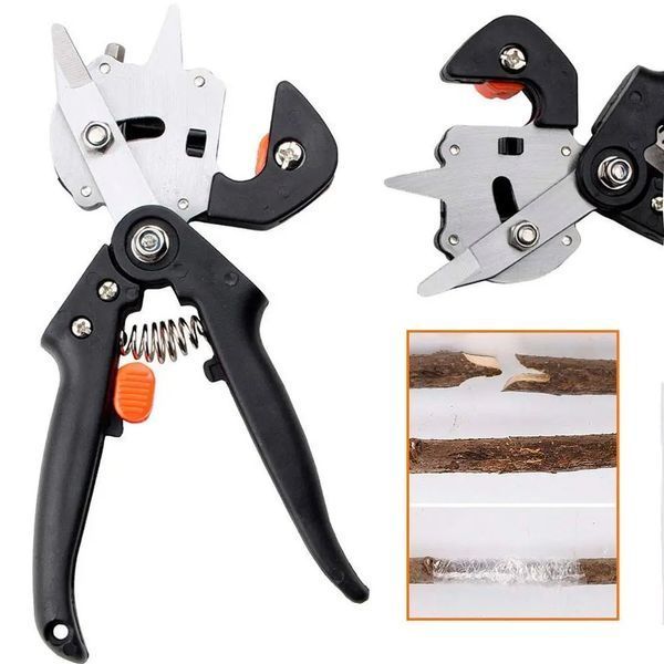 Професійний щеплений секатор Grafting Tool з 3 ножами для обрізання та щеплення дерев 00013145 фото