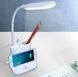 Рожева Акумуляторна настільна LED лампа Bionic Desk Lamp c USB виходом, органайзером та підставкою для смартфона 00023173 фото 6