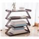 Полка для обуви органайзер компактный стойка складная Shoe Rack YH 8802 4 полки. Цвет: коричневый 00013589 фото 2
