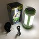 Фонарь кемпинговый с солнечной панелью 5158-LED-COB power bank, переносной фонарь. Цвет: зеленый 00022927 фото 10