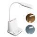 Рожева Акумуляторна настільна LED лампа Bionic Desk Lamp c USB виходом, органайзером та підставкою для смартфона 00023173 фото 9