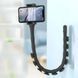 Гнучкий тримач для телефону з універсальними присосками Cute Worm Lazy Holder. Колір: чорний 00012531 фото 7