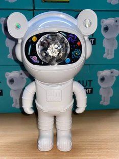 Astronaut Проектор галактики лазерный Астронавт-космонавт, звездное небо на потолке с пультом Белый 00016068 фото