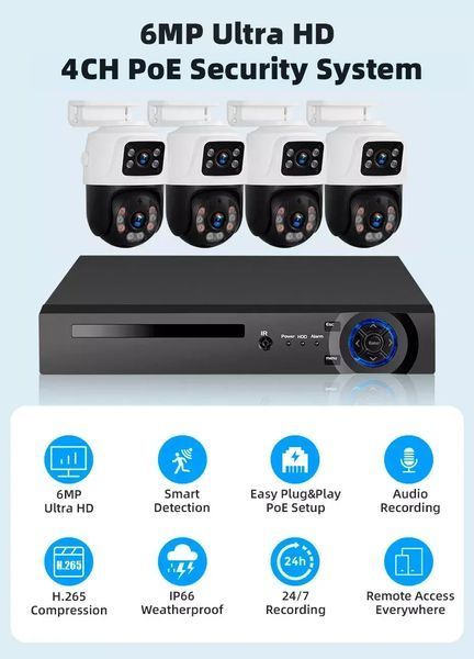 Комплект видеонаблюдения проводной с просмотром через 3g сеть dvr kit 4ch металл hd набор на 4 камеры с регистратором 00017354 фото